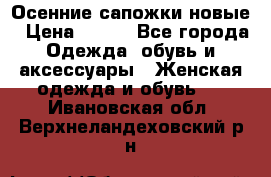 Осенние сапожки новые › Цена ­ 600 - Все города Одежда, обувь и аксессуары » Женская одежда и обувь   . Ивановская обл.,Верхнеландеховский р-н